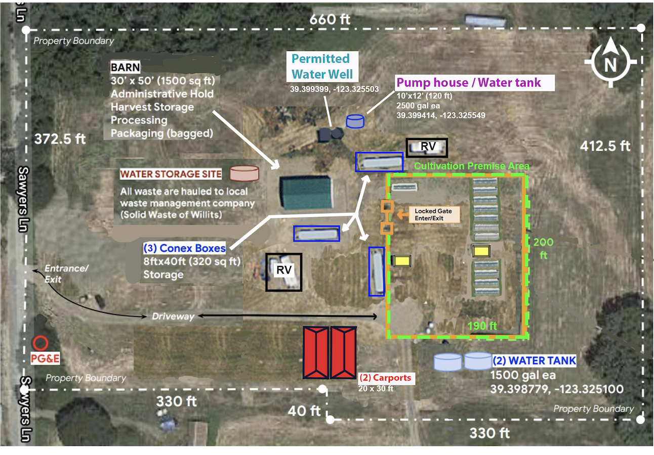 Extreme Medicinals Site Plan - 5.75 Acre Cannabis Cultivation Facility